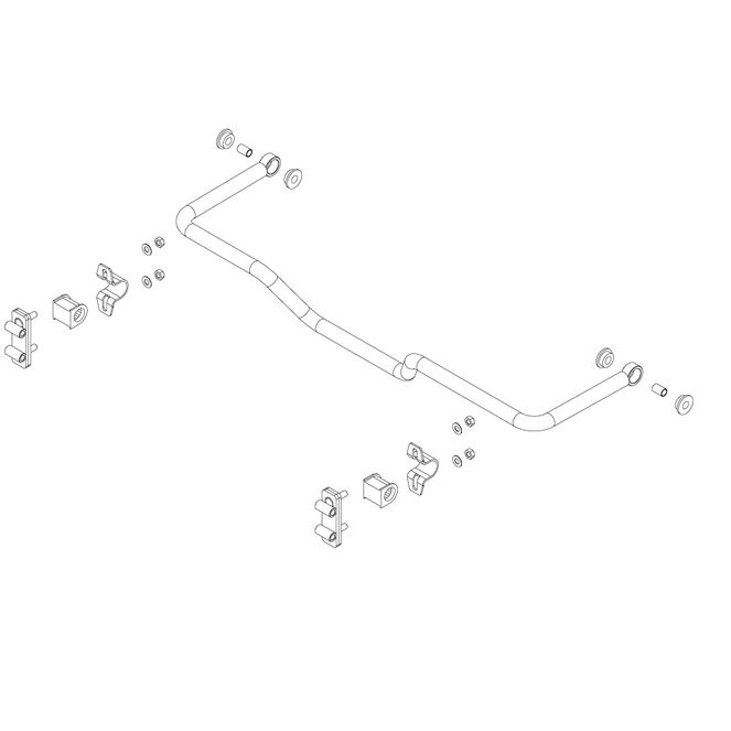 1209-117 - SWAY BAR KIT - 2003-2007 Dodge Sprinter 2500, 2002-2007 Freightliner Sprinter 2500 and more