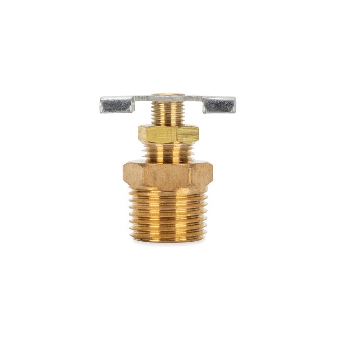 11703 - 1/2″ Brass RV Water Heater Drain Valve, Premium Replacement Part
